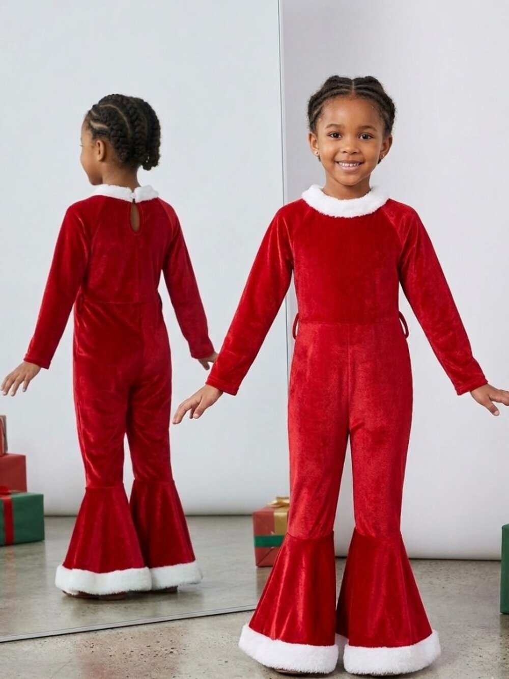 Christmas Santa Onsie for Kids, Small, 5-6T